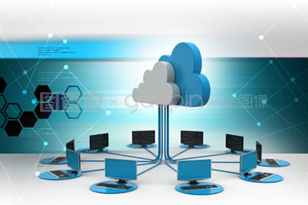 云计算 计算机网络技术服务的彩色新背景